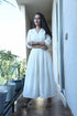 AAHELI OFF-WHITE COTTON KANTHA COMFY DRESS AAHELI OFF-WHITE COTTON KANTHA COMFY DRESS
